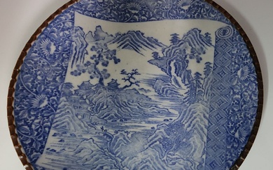 A blue and white Chinese porcelain bowl, antique and...