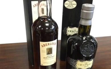 A boxed bottle of Aberlour single malt whiskey -...