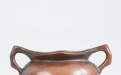 A bronze incense jar, probably late Qing, China.