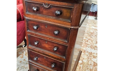 A fantastic pair of 19th Century bedside Cabinets with five ...