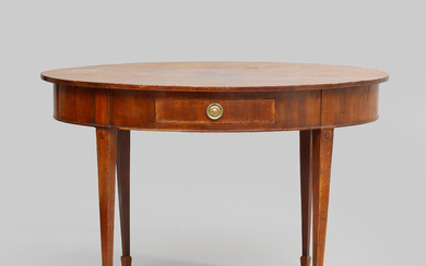 A late Gustavian style coffee table, late 19th century.
