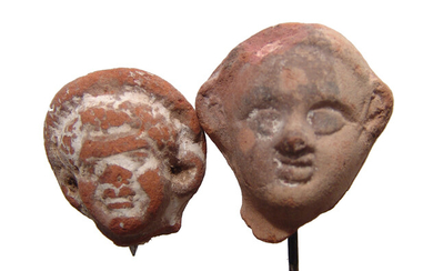A lot of Romano-Egyptian terracotta heads