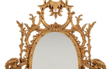 A pair of modern Italian giltwood wall mirrors