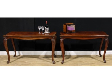 A pair of unusual 19th century mahogany pier/occasional dini...