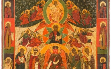 AN ICON SHOWING SOPHIA, THE WISDOM OF GOD Russian