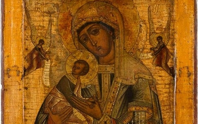 AN ICON SHOWING THE MOTHER OF GOD OF PASSION Russian