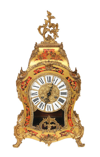AN IMPRESSIVE BOULLE STYLE CLOCK