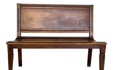 ANTIQUE 19TH C. FRENCH OAK BENCH
