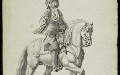 ARTISTA DEL XVIII SECOLO Portrait of horseman.