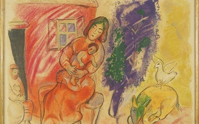 After Marc Chagall (Russian-French, 1887-1985) Family.