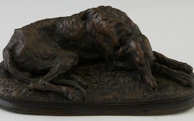 After Paul Gayrard (1807-1855), "Sleeping Borzoi," 20th