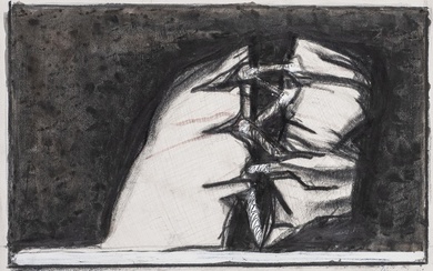 Alberto Ghinzani (1939 - 2015) COMPOSITION, 1969 technique mixte sur papier, cm 43x63 signature et...