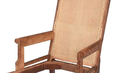 American Federal Mahogany Easy Chair Frame