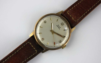 An Astral 9ct gold circular cased gentleman's wristwatch