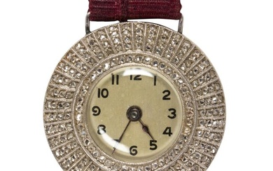 An Early 20th Century platinum-topped 14k gold watch bracelet