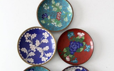 Antique Chinese Cloisonne Plate Collection
