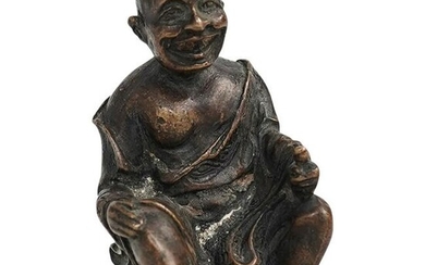 Antique Japanese Bronze Lohan Figure