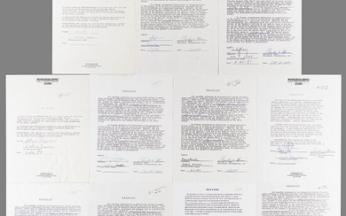 Artificial Intelligence: Minsky, Leary, Selfridge, Kurzweil, etc. (11) Documents Signed