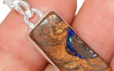 Australian Boulder Opal Sterling Pendant
