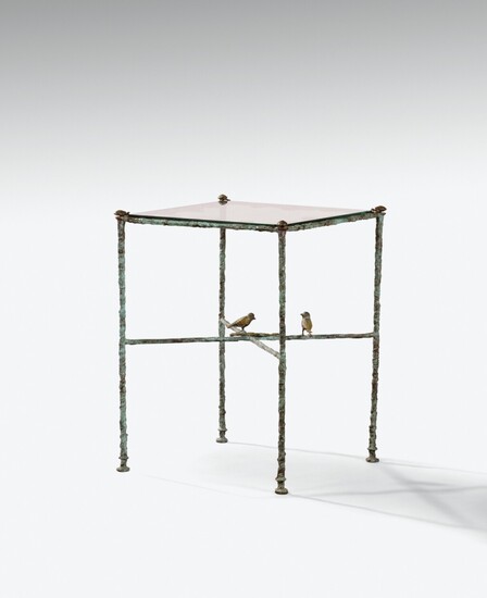 Table Aux Oiseaux, feuilles et tortues, Diego Giacometti
