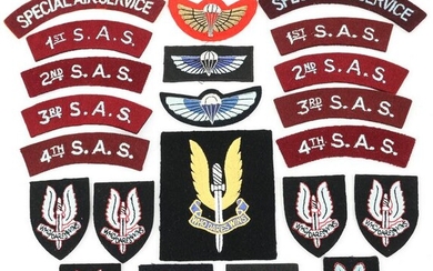 BRITISH SAS SPECIAL AIR SERVICE PATCHES & WINGS
