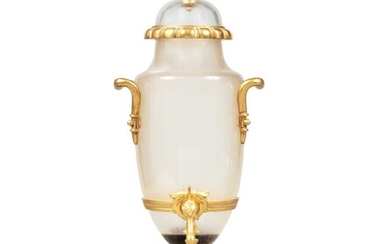 Baccarat for Caron, Perfume fountain in crystal and gilt bronze | Baccarat pour Caron, Fontaine à parfum en cristal et bronze doré