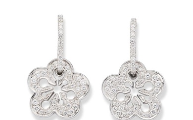 Boodles: A pair of diamond 'Blossom' earrings