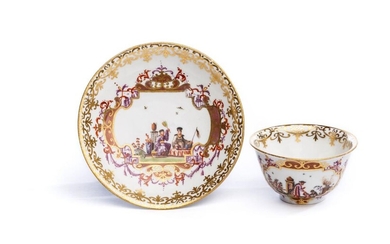 Bowl with saucer, Meissen 1730| Koppchen mit Unterschale, Meissen 1730