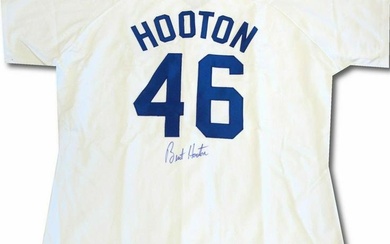 Burt Hooton Signed Autographed Los Angeles Dodgers Jersey #46