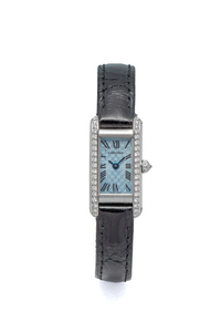 CARTIER, REF. 2525, TANK ALLONGÉE, LIMITED EDITION, WHITE GOLD AND DIAMOND-SET