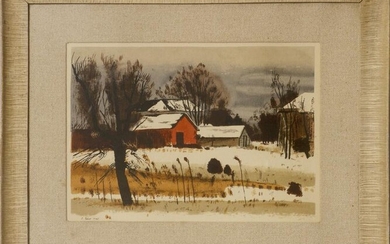 CHARLES CULVER WATERCOLOR ON HEAVY WOVE PAPER