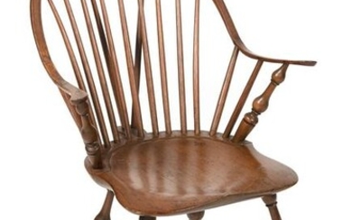 CONTINUOUS ARM BRACE-BACK WINDSOR CHAIR New England