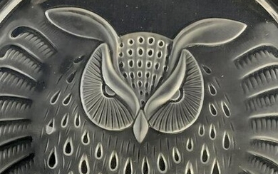 CRISTAL LALIQUE 1971 Owl Plate
