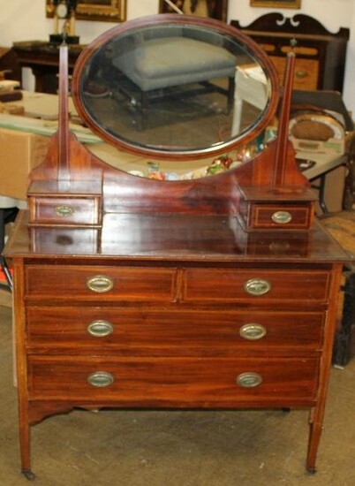Ca 1910 FineHepplewhite mahogany dressing table