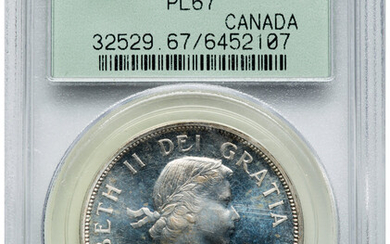 Canada: , Elizabeth II Prooflike Dollar 1960 PL67 PCGS,...