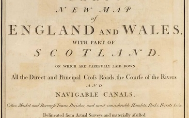 Cary (John). Cary's New Map of England and Wales, 1794