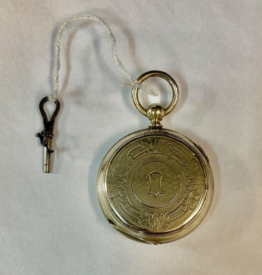 Chaux De Fonds Victorian Key Wind Pocket Watch