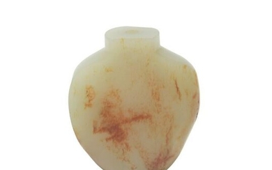 Chinese Carved Hetian Jade Snuff Bottle, 18th Century