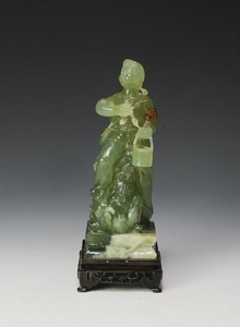 Chinese Cultural Revolution Jade Statue, Red Guard