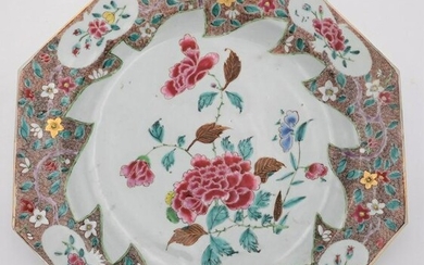 Chinese Export Famille Rose Porcelain Octagonal
