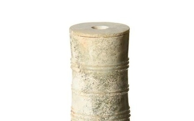Chinese Jade Cylinder, Late Shang