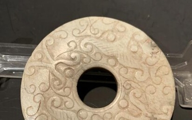 Chinese Shang Dynasty Jade Bi Disc