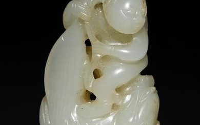 Chinese White Jade Carving, 18-19th Century
