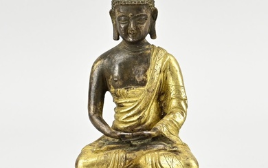 Chinese bronze Buddha, H 15.4 cm.