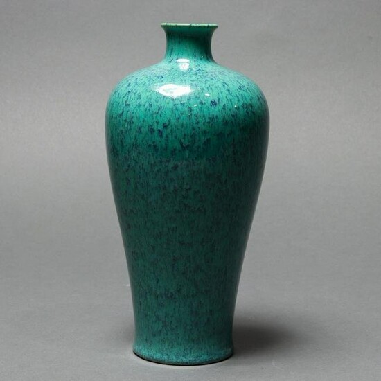 Chinese robin's egg glazed meiping vase