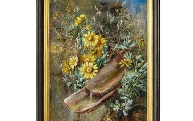 Clara Sulzer - "Die Traufe", oil on canvas