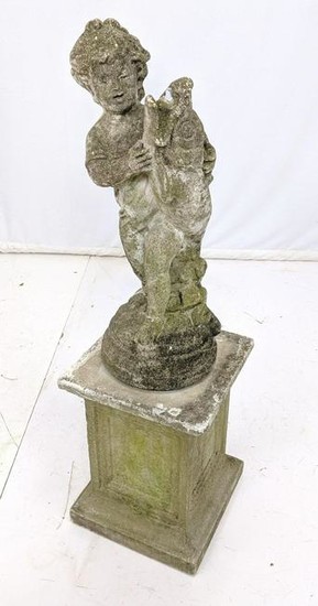Classical Concrete Figural Sculpture. Concrete figure w