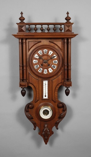 Clock with weather station