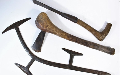 African Axe, Hoe, and Weapons from 1900