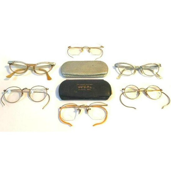 Collection of Early to Mid 20th Century Eyeglasses